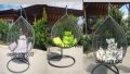 Градинска люлка ратанова тип гнездо, снимка 1 - Градински мебели, декорация  - 36574570