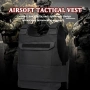 Тактическа жилетка Favuit за Airsoft и пейнтбол, регулируема, черна, снимка 7