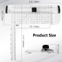 A5 мини гилотина за хартия – прецизен и безопасен ротационен нож за снимки, картички и хоби проекти, снимка 2
