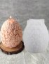 3d Яйце в цветя силиконов молд форма свещ шоколад гипс декор