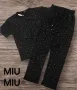 Памучни дамски комплекти с камъни  Мiu Miu, снимка 1