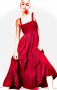 Дамска червена рокля, снимка 1 - Рокли - 33217055
