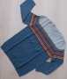 СТРАХОТНА блуза плетиво в сиво-синьо, снимка 1 - Детски пуловери и жилетки - 26306509