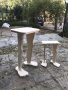 Дизайнерска декоративна дървена маса със стъпала ръчна изработка, снимка 1