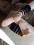 Ръчно плетени вълнени чорапи размер 36, снимка 1 - Дамски чорапи - 39692077