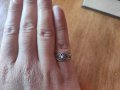 Стар сребърен пръстен филигран (58) , снимка 4