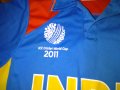 Индия тениска крикет № 10 2011 година световна купа размер М, снимка 3