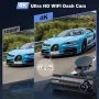 SHRINLUCK X5 4K Dash Cam Auto,3-канална камера за автомобил,2160P+1080P+1080P FHD тройна, снимка 2