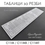 Таблица с резби за струг С11-М / С11-МВ / C11-MT , снимка 2