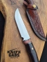 Висококачествен ръчно изработен нож с кожена кания,LN404, снимка 18