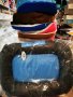 дюшек овал с плик водоотблъскващ  с цип в три цвята( син черен и зелен), снимка 1 - За кучета - 27211620