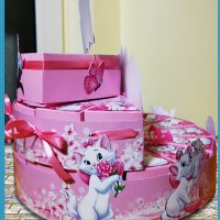 Картонена торта -котето Мари,покани за рожден ден,банери за стена и др., снимка 4 - Други - 39476956