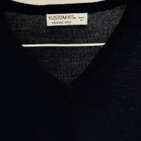 Тънък гладък пуловер/блуза KUSTOM KIT меринос 50%, снимка 13 - Пуловери - 39581426