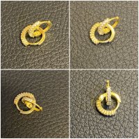 Златни пръстени ланче кръст обеци gold 14k 585 zlatni zlato zlatno , снимка 5 - Пръстени - 35203357