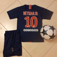 Детски екип Париж Neymar 10син ПОДАРЪК топка за 1ви ЮНИ! Ден за детето!, снимка 1 - Футбол - 32817343