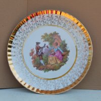 Немска порцеланова ръчно рисувана чиния 
