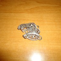 Стара гривна от сребро и метал, снимка 9 - Колекции - 27461867