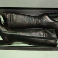 Зимни ботуши от естествена кожа, снимка 1 - Дамски ботуши - 35176859