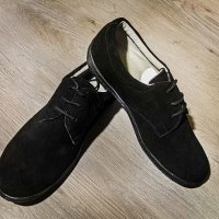 Нови мъжки обувки от естествен велур № 43, снимка 4 - Официални обувки - 27368686