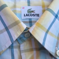 Lacoste мъжка лятна риза с къс ръкав размер 41., снимка 3 - Ризи - 33197198