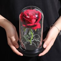 Роза в стъкленица, снимка 2 - Подаръци за жени - 27275009