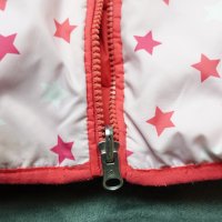 Детско светло розово яке на звездички за момиче, снимка 4 - Детски якета и елеци - 38687860