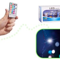 LED светеща завеса с дистанционно управление 16 цвята памет, снимка 5 - Лед осветление - 43023800