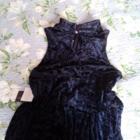Нова  Оригинална Томи Хилфигер Кадифена рокля без ръкави, снимка 3 - Рокли - 36883065