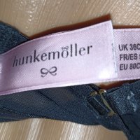 Hunkemoler 80 C-Луксозна бриджитка от розов сатен и черна дантела , снимка 6 - Бельо - 36597226
