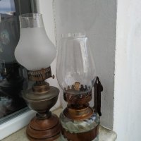 голяма газена лампа, снимка 1 - Настолни лампи - 43819264