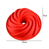 1274 Силиконова форма за кекс спирала, снимка 11 - Форми - 27877862