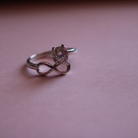 Елегантен сребърен пръстен модел PLR028, снимка 8 - Пръстени - 28855463