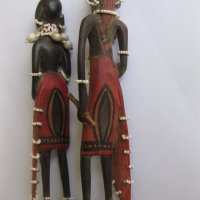 Африкански дървени фигури, снимка 3 - Колекции - 27196986