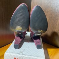Naf Naf нови дамски велурени обувки с кутия, снимка 5 - Дамски елегантни обувки - 39439210