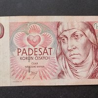 Банкнота. Чехия. 50 крони. 1997 год., снимка 1 - Нумизматика и бонистика - 37897724