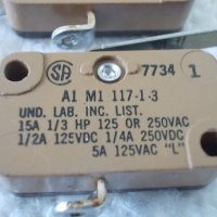Малък шалтер 220v 5A AMF USA, снимка 2 - Друга електроника - 43533300