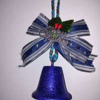 Красива Коледна украса- висулка камбанка с надпис "Merry Christmas", снимка 2 - Декорация за дома - 43503507