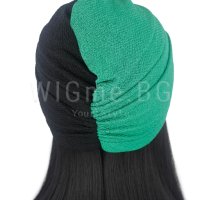 Тюрбан - туист за коса в черно и зелено, снимка 3 - Аксесоари за коса - 40510994