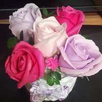 Букет от сапунени рози , снимка 9 - Романтични подаръци - 36791392