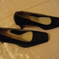 Елегантни дамски обувки на висок ток от естествена кожа номер 38, снимка 1 - Дамски обувки на ток - 28661746