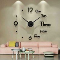3d стенен часовник - ГОЛЕМИ, различни модели / Часовник за стена лепящ цифри, снимка 12 - Други - 37632374