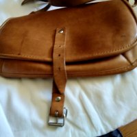 Женска чанта естествена кожа за през рамо 240х145х40мм, снимка 6 - Чанти - 33493906