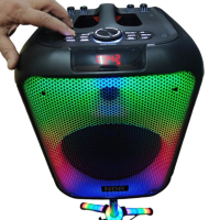 Bluetooh Karaoke Speaker NDR 102B - Красив LED високоговорител със 7 режима; 2 години гаранция, снимка 3 - Караоке - 44864186