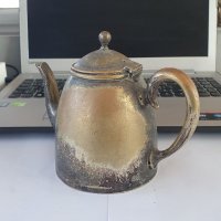 Посребрен английски антикварен чайник , снимка 4 - Антикварни и старинни предмети - 38506816