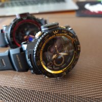 SMAEL 1531 мъжки спортен часовник червен и жълт, снимка 6 - Мъжки - 43582289