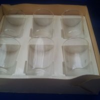 Руски термоустойчиви стъклени чаши за чай за подстакани в оригиналната си кутия, снимка 1 - Чаши - 40379997