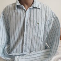 Мъжка риза с дълъг ръкав от лен H&M, снимка 1 - Ризи - 32774089