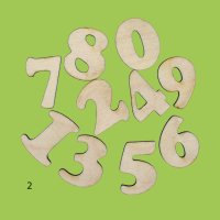 Цифри от дърво, различни шрифтове и размери, снимка 3 - Други - 43058109