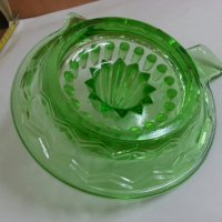 антикварна сокоизтисквачка зелено стъкло , снимка 4 - Антикварни и старинни предмети - 26224757