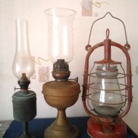 Стари газени лампи немски,, снимка 1 - Антикварни и старинни предмети - 43687308
